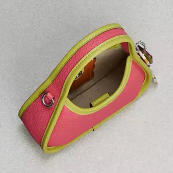 Coach Coachtopia Mini Ergo Bag CO662 Strawberry Haze Leather 90s Crossbody - Picture 4 of 8